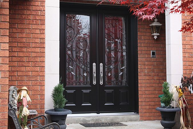 Modern exterior front door